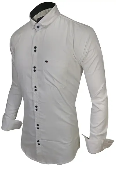 Cotton Double Button Casual Slim Fit Shirt