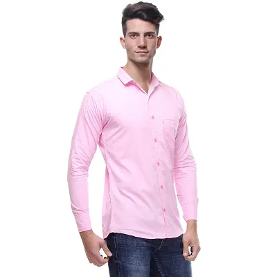 Multicoloured Cotton Solid Casual Shirts For Men