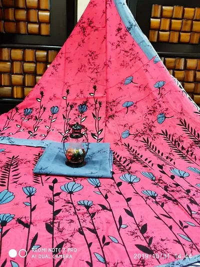 jaipuri, bagru hand block print pure cotton mulmul saree