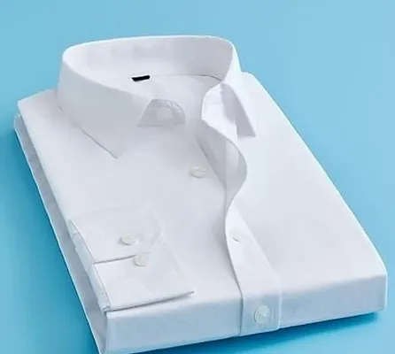 Classic Cotton Blend Solid Formal Shirts for Men