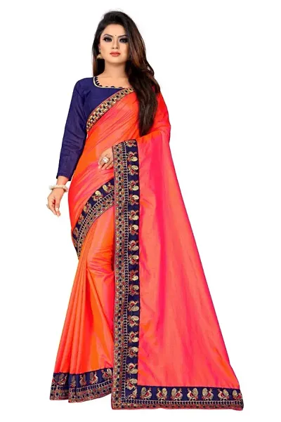 Amazing Pink Sana Silk Embroidered Women Saree with Banglori Silk Blouse