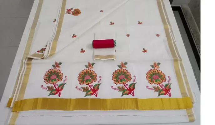 https://myshopprime.com/product/attractive-cotton-blend-embroidered-kasavu-kerala-saree-with-blouse-piece/437