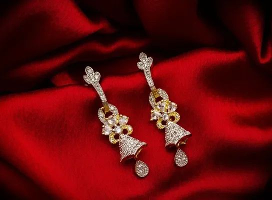 Beautiful Designer AD Drop Earrings