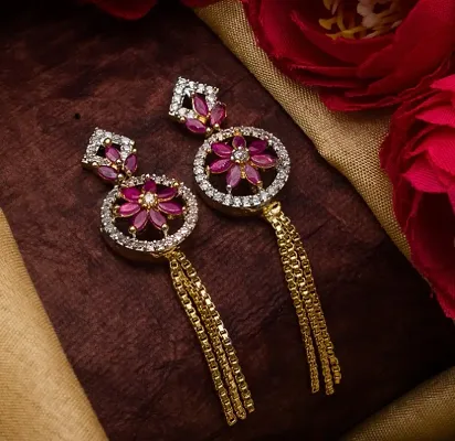 Beautiful Designer AD Alloy Earrings