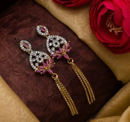 Beautiful Designer AD Alloy Earrings