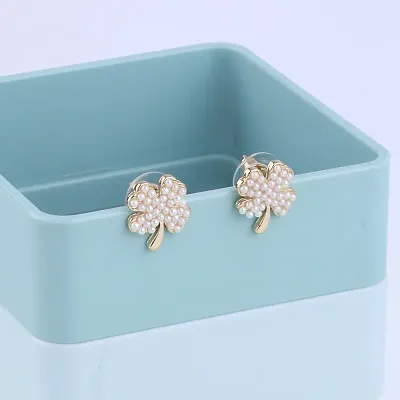 Party Wear Designer Flower Shape Stud Earring