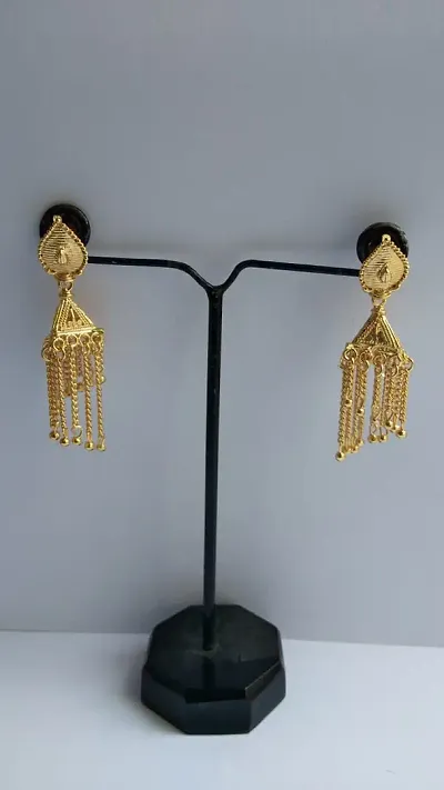 Trendy Designer Brass Jhumkas