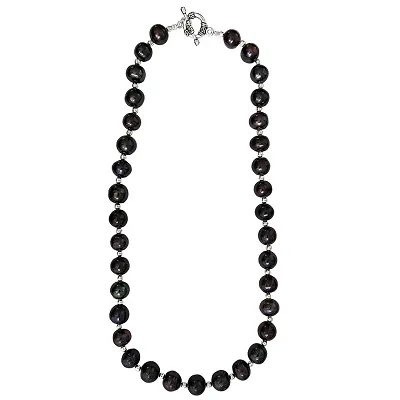 Black Freshwater Pearl 18 Necklace
