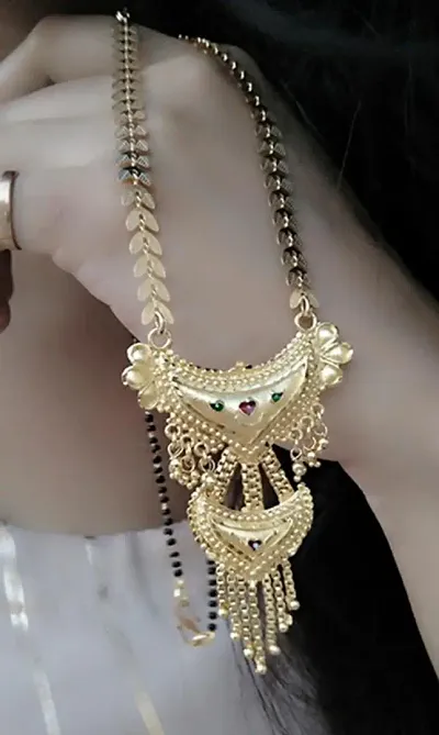 Golden Alloy Mangalsutra For Women