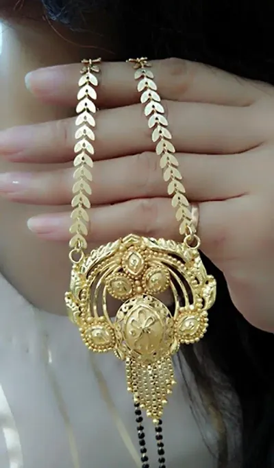 Golden Alloy Mangalsutra For Women