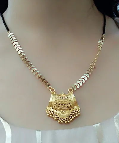 Golden Alloy Mangalsutra For Women