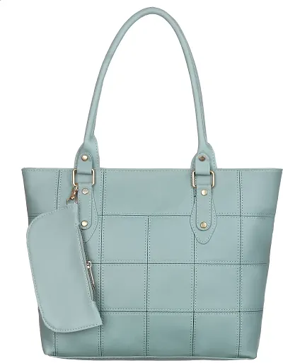 Stylish Green Artificial Leather Handbags For Women