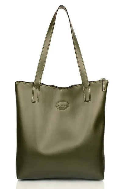 Stylish Green Nylon Handbags For Women