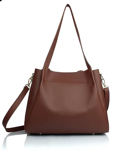 Stylish Brown Nylon Handbags For Women