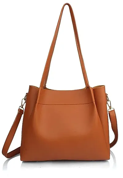 Stylish Brown Nylon Handbags For Women