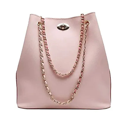Stylish Pink Nylon Handbags For Women