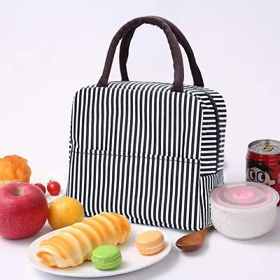 Lunch Bag Portable Insulated Travel Tiffin Bag Thermal Insulated Waterproof Lunch Bag (Brown 2 L)