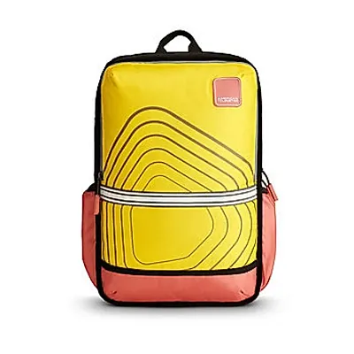 Designer Yellow Artificial Leather Backpack